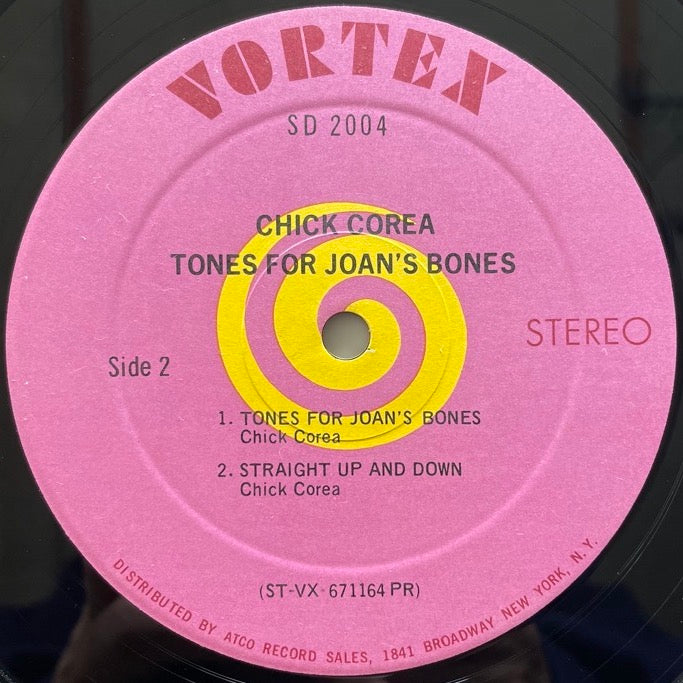 CHICK COREA / TONES FOR JOAN'S BONES - US Vortex Original
