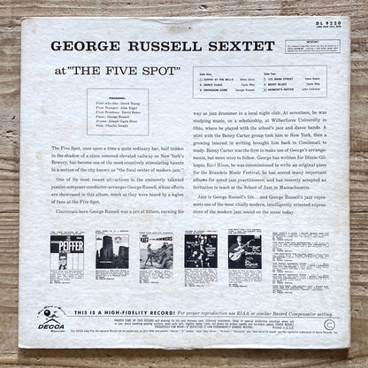 GEORGE RUSSELL SEXTET AT THE FIVE SPOT - US Decca Original