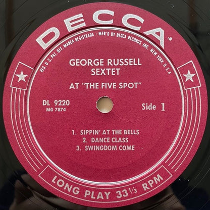 GEORGE RUSSELL SEXTET AT THE FIVE SPOT - US Decca Original
