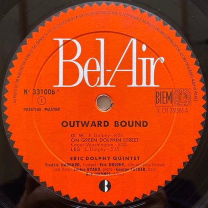 ERIC DOLPHY / OUTWARD BOUND - French Bel-Air