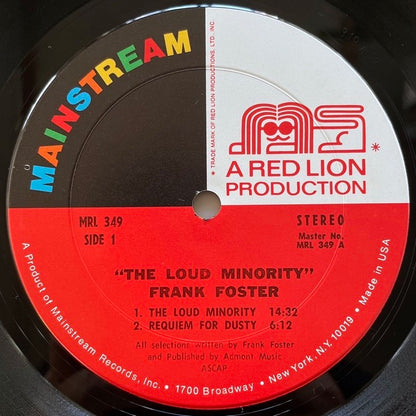 FRANK FOSTER / THE LOUD MINORITY - US Mainstream Original