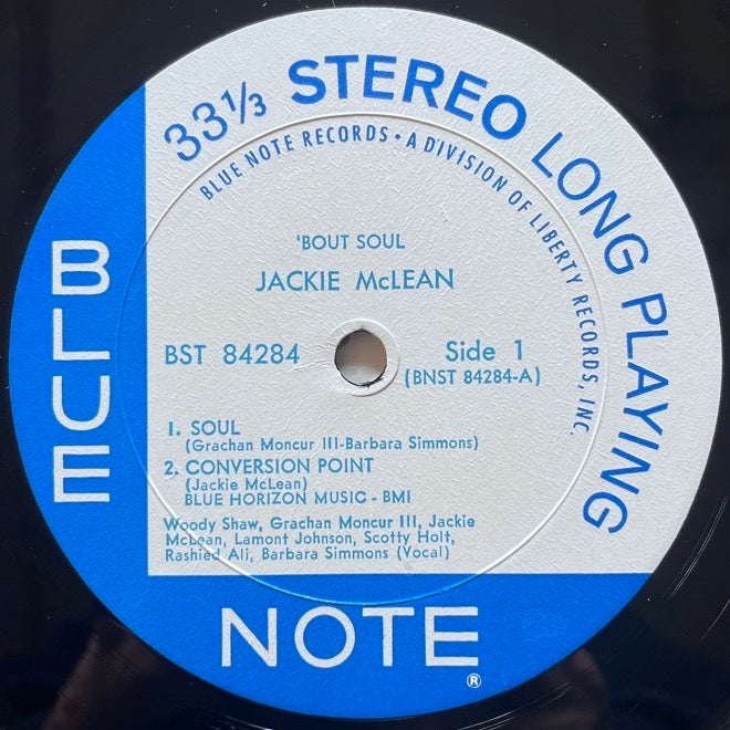 JACKIE McLEAN / 'BOUT SOUL - US Blue Note Original