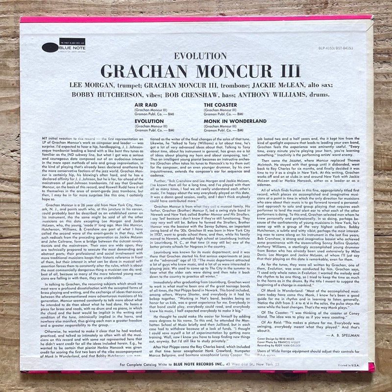 GRACHAN MONCUR III / EVOLUTION - US Blue Note Liberty