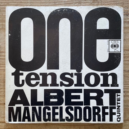 ALBERT MANGELSDORFF QUINTET / ONE - TENSION - German CBS Original