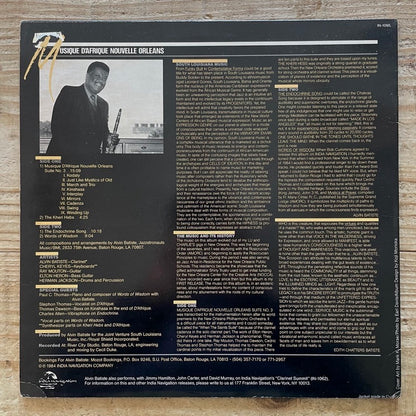 ALVIN BATISTE / MUSIQUE D'AFRIQUE NOUVELLE ORLEANS - US India Navigation Original