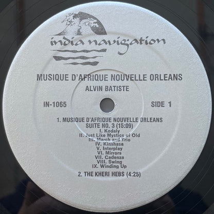 ALVIN BATISTE / MUSIQUE D'AFRIQUE NOUVELLE ORLEANS - US India Navigation Original