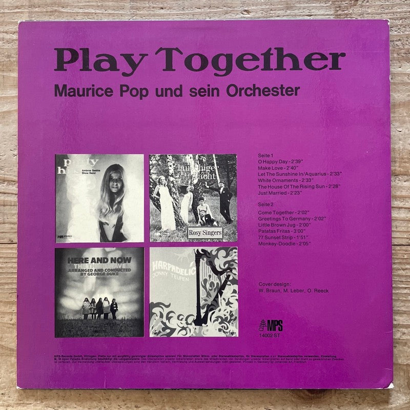 MAURICE POP / PLAY TOGETHER - German MPS Original