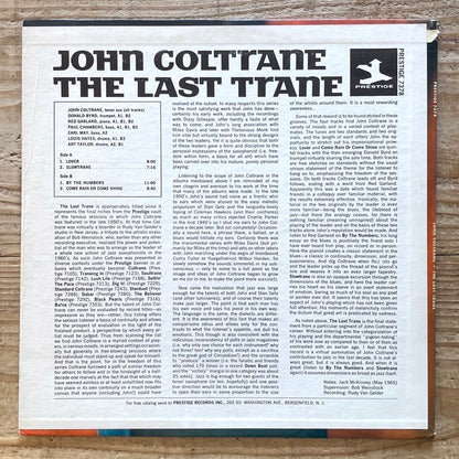 JOHN COLTRANE / THE LAST TRANE - US Prestige Original