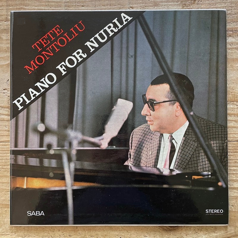 TETE MONTOLIU TRIO / PIANO FOR NURIA - German Saba Original