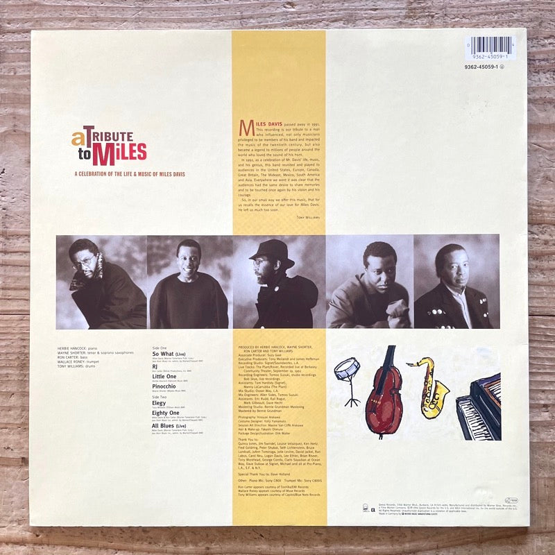 HERBIE HANCOCK, WAYNE SHORTER etc.. / A TRIBUTE TO MILES - German Qwest Original