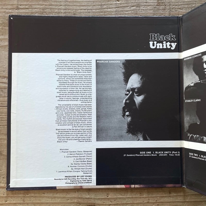 PHAROAH SANDERS / BLACK UNITY - US Impulse Original