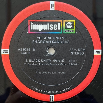 PHAROAH SANDERS / BLACK UNITY - US Impulse Original