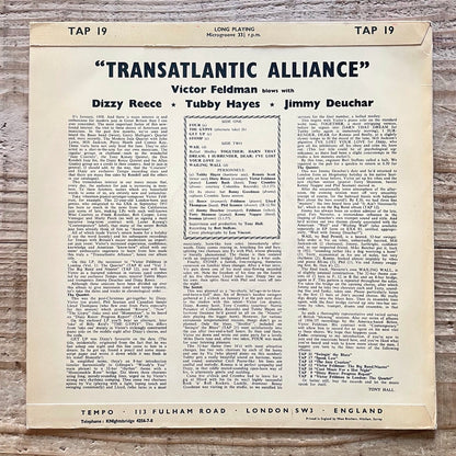 VICTOR FELDMAN with TUBBY HAYES, DIZZY REECE / TRANSATLANTIC ALLIANCE - UK Tempo Original