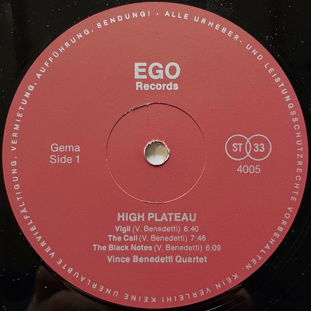 VINCE BENEDETTI / THE DWELLERS ON THE HIGH PLATEAU - German EGO original