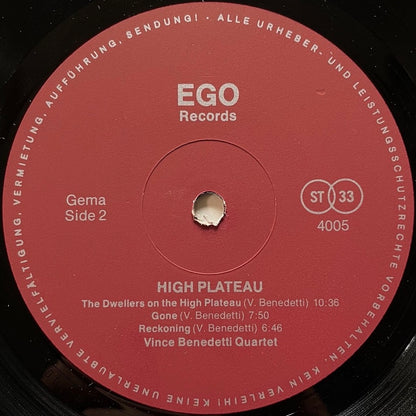 VINCE BENEDETTI / THE DWELLERS ON THE HIGH PLATEAU - German EGO original