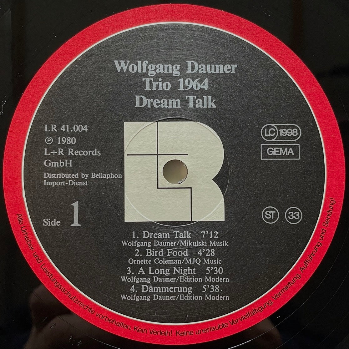WOLFGANG DAUNER TRIO / DREAM TALK - German L+R