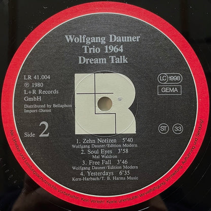 WOLFGANG DAUNER TRIO / DREAM TALK - German L+R