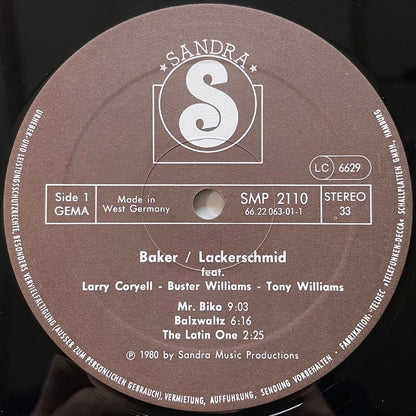 CHET BAKER / WOLFGANG LACKERSCHMID feat. LARY CORYELL - German Sandra Original