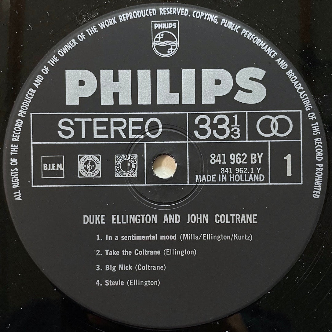 DUKE ELLINGTON & JOHN COLTRANE on Impulse - Dutch Philips