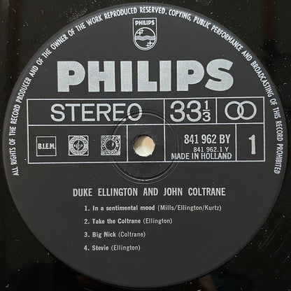 DUKE ELLINGTON & JOHN COLTRANE on Impulse - Dutch Philips