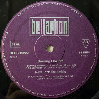NEW JAZZ ENSEMBLE / BURNING FLOWERS.. - German Bellaphon Original