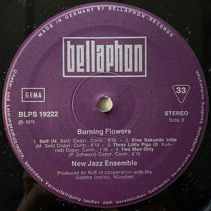 NEW JAZZ ENSEMBLE / BURNING FLOWERS.. - German Bellaphon Original
