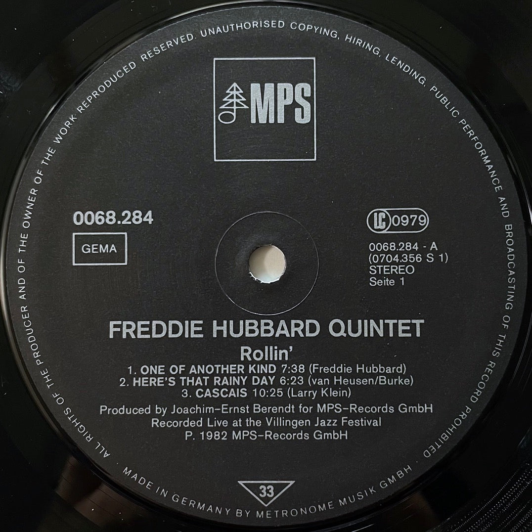 FREDDIE HUBBARD / ROLLIN' - German MPS Original