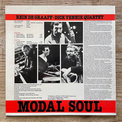 REIN DE GRAAFF - DICK VENNIK QUARTET / MODAL SOUL - Dutch Timeless original