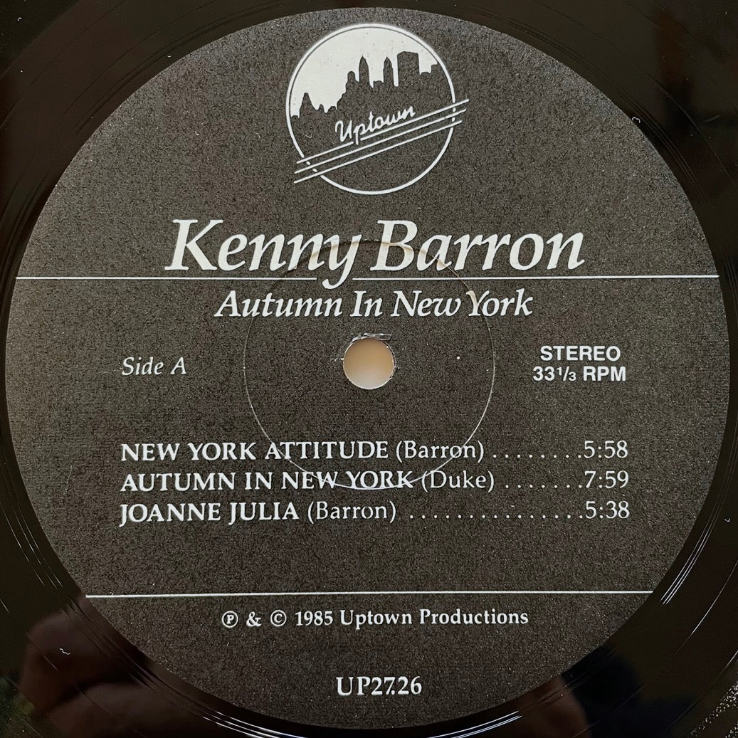 KENNY BARRON TRIO / AUTUMN IN NEW YORK - US Uptown Original