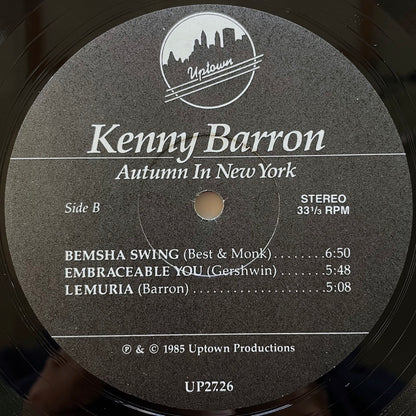 KENNY BARRON TRIO / AUTUMN IN NEW YORK - US Uptown Original