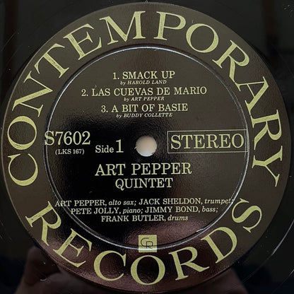 ART PEPPER QUINTET / SMACK UP - US Contemporary Original