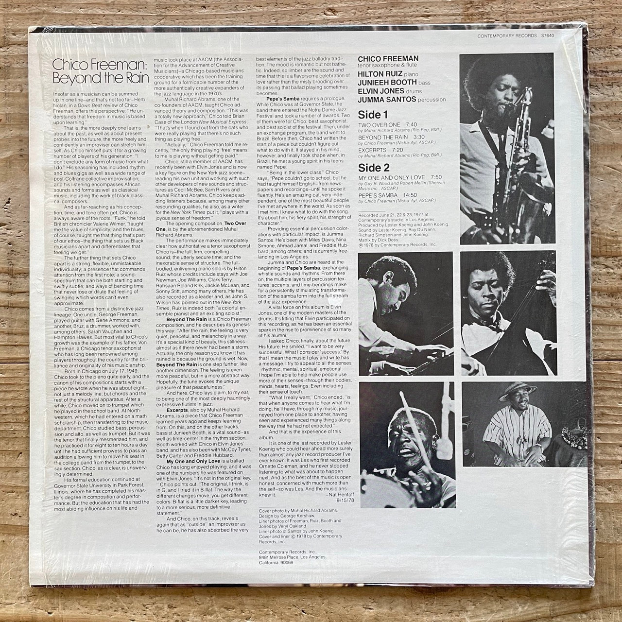 CHICO FREEMAN / BEYOND THE RAIN - US Contemporary Original