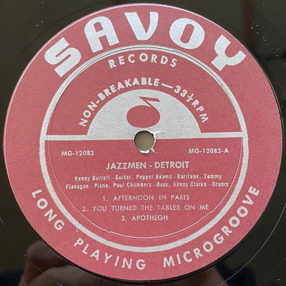 KENNY BURRELL, TOMMY FLANAGAN, PEPPER ADAMS, PAUL CHAMBERS, KENNY CLARKE / JAZZMEN: DETROIT - US Savoy