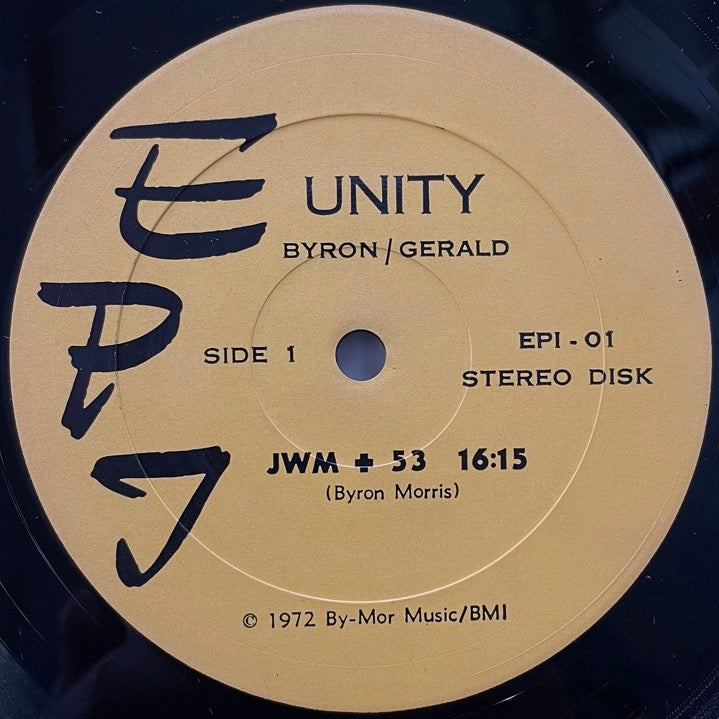 BYRON MORRIS & GERALD WISE / UNITY - US EPI original