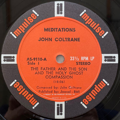 JOHN COLTRANE / MEDITATIONS - US Impulse Original
