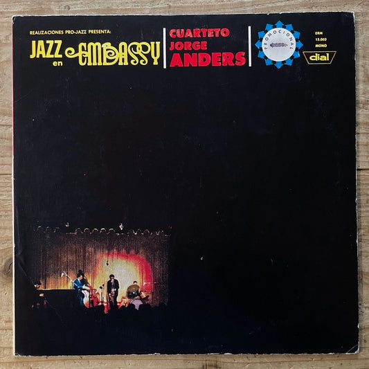 CUARTETO JORGE ANDERS / JAZZ EN EMBASSY - Argentina Dial original