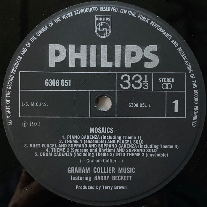 GRAHAM COLLIER MUSIC / MOSAICS - UK Philips original