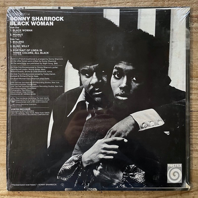 SONNY SHARROCK / BLACK WOMAN - US Vortex original in shrink