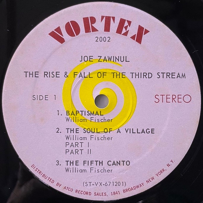JOE ZAWINUL / THE RISE & FALL OF THE THIRD STREAM - US Vortex original