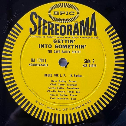 DAVE BAILEY SEXTET / GETTIN' INTO SOMETHIN' - US Epic Stereo Promo original