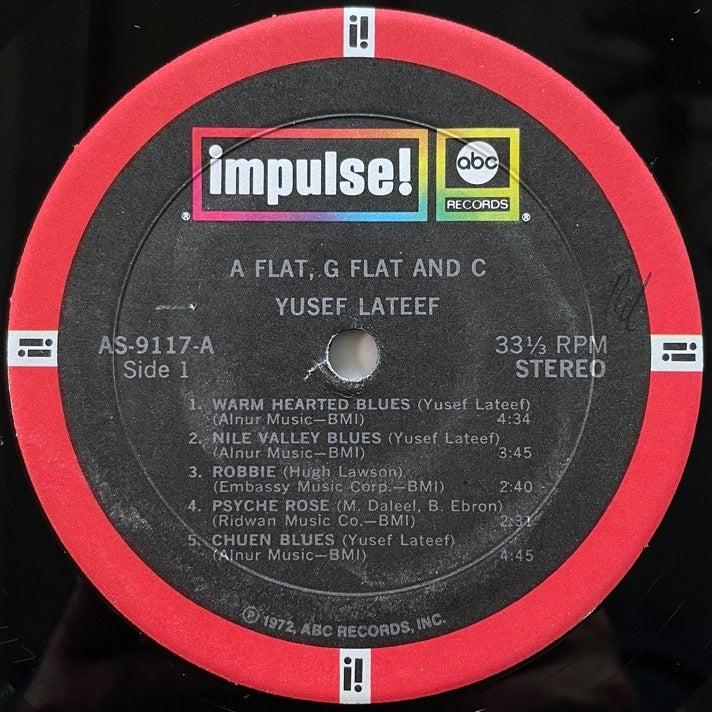 YUSEF LATEEF / A FLAT, G FLAT AND C - US Impulse