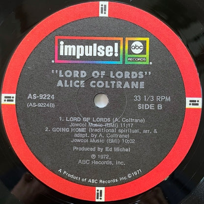 ALICE COLTRANE / LORD OF LORDS - US Impulse Original