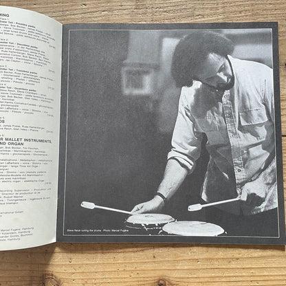 STEVE REICH / DRUMMING - MUSIC FOR MALLET INSTRUMENTS - VOICES AND ORGAN - SIX PIANOS - German Deutsche Grammophon Original 3LP BOX SET