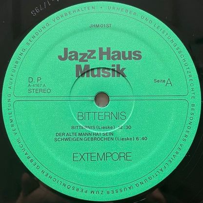 EXTEMPORE / BITTERNIS - German Jazz Haus Musik Original