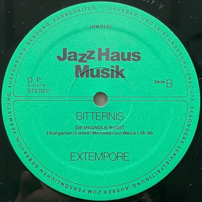 EXTEMPORE / BITTERNIS - German Jazz Haus Musik Original