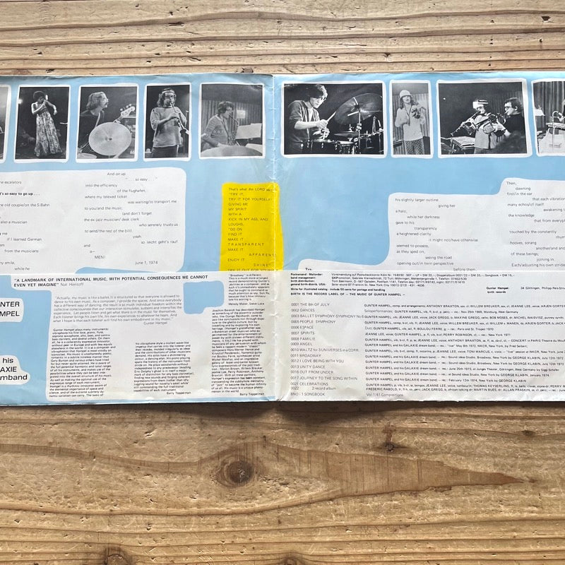 GUNTER HAMPEL AND HIS GALAXIE DREAM BAND / CELEBRATIONS - German Birth Original (2LP)