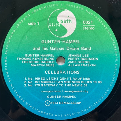 GUNTER HAMPEL AND HIS GALAXIE DREAM BAND / CELEBRATIONS - German Birth Original (2LP)