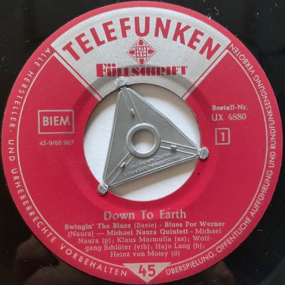 MICHAEL NAURA QUINTETT / DOWN TO EARTH (EP) - German Telefunken Original