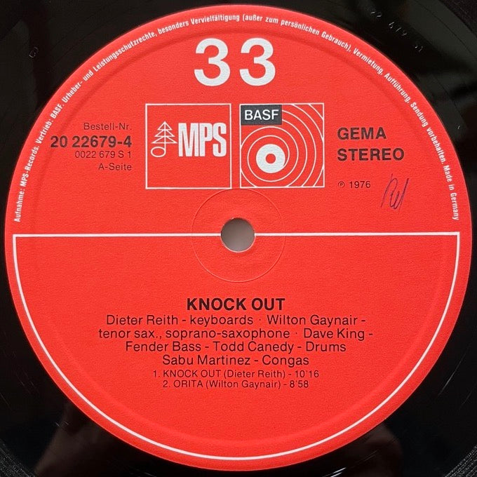 DIETER REITH / KNOCK OUT - German MPS/BASF original