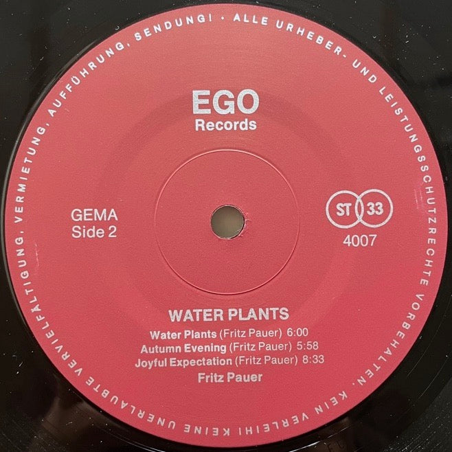 FRITZ PAUER TRIO / WATER PLANTS - German EGO Original